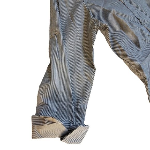 Kim Rogers black white striped collared 3/4 sleeve career top sz XL - Picture 12 of 16